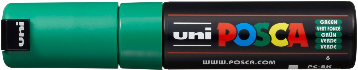 Akrylový popisovač UNI POSCA PC-8K 8mm - zelená
