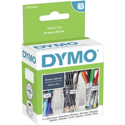 DYMO etikety v roli  11353 S0722530 25 x 13 mm papír bílá 1000 ks permanentní  univerzální etikety