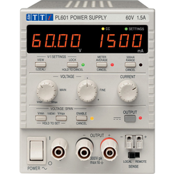 Aim TTi PL601 laboratorní zdroj s nastavitelným napětím, 0 - 60 V/DC, 0 - 1.5 A, 90 W, výstup 1 x, 51180-0600