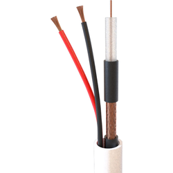 ELAN 82271 AV kabel  2 x 0.75 mm² bílá metrové zboží