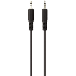 Belkin F3Y111bf2M-P jack audio kabel [1x jack zástrčka 3,5 mm - 1x jack zástrčka 3,5 mm] 2.00 m černá pozlacené kontakty