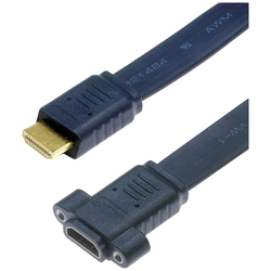 Lyndahl HDMI kabelový adaptér Zástrčka HDMI-A, Zásuvka HDMI-A 0.3 m černá LKPK045-03  HDMI kabel