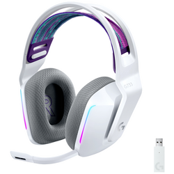 Logitech Gaming G733 LIGHTSPEED Gaming Sluchátka On Ear bezdrátová 7.1 Surround bílá  regulace hlasitosti