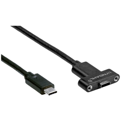 Lyndahl USB kabel USB 3.2 Gen2 (USB 3.1 Gen2) USB-C ® zástrčka, USB-C ® zásuvka 0.2 m černá LKPK032