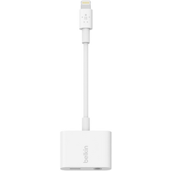 Belkin Apple iPad/iPhone/iPod kabel [1x dokovací zástrčka Apple Lightning - 1x jack zásuvka 3,5 mm, zásuvka Apple Lightning]  bílá