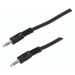 Bachmann 918.012 jack audio kabel [1x jack zástrčka 3,5 mm - 1x jack zástrčka 3,5 mm] 5.00 m černá