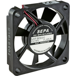 SEPA MFB50E12A axiální ventilátor 12 V/DC 14.3 m³/h (d x š x v) 50 x 10.2 x 50 mm