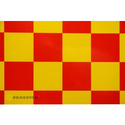 Oracover 491-033-023-010 nažehlovací fólie Fun 5 (d x š) 10 m x 60 cm žlutá, červená