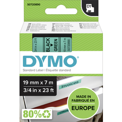 páska do štítkovače  DYMO D1 45809  Barva pásky: zelená Barva písma:černá 19 mm 7 m