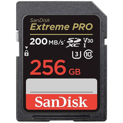 SanDisk Extreme PRO paměťová karta SDXC 256 GB Class 10 UHS-I nárazuvzdorné, vodotěsné