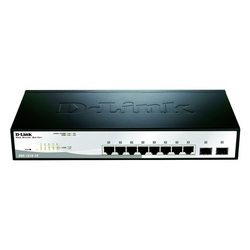 D-Link  DGS-1210-10/E  DGS-1210-10/E  síťový switch RJ45/SFP  8 + 2 porty  20 GBit/s