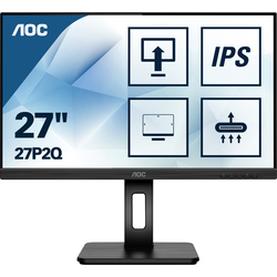 AOC 27P2Q LCD monitor 68.6 cm (27 palec) Energetická třída (EEK2021) E (A - G) 1920 x 1080 Pixel Full HD 4 ms zásuvka sluchátek, Audio-Line-in  IPS LED