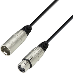 Adam Hall K3MMF0600 XLR propojovací kabel [1x XLR zásuvka - 1x XLR zástrčka] 6.00 m černá