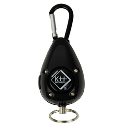 kh-security kapesní alarm černá s LED 100 dB 100188