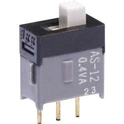 NKK Switches  AS12AP  AS12AP  posuvný přepínač  28 V DC/AC  0.1 A  1x zap/zap    1 ks