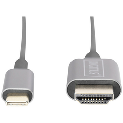 Digitus USB kabel  USB-C ® zástrčka, Zástrčka HDMI-A 2.00 m černá  DB-300330-020-S