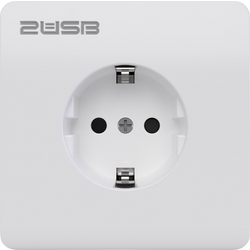2USB 2U-449177 1násobné zásuvka do zdi   s USB IP20 bílá