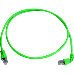 Telegärtner L00001A0156 RJ45 síťové kabely, propojovací kabely CAT 6A S/FTP 2.00 m zelená samozhášecí, bez halogenů 1 ks