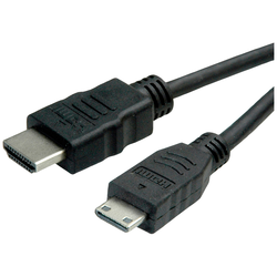Roline green HDMI kabel Zástrčka HDMI-A, Zástrčka HDMI Mini-C 2 m černá 11445580 bez halogenů HDMI kabel