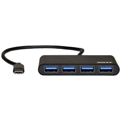 PORT Designs 900123 4 porty USB-C® (USB 3.1) Multiport hub černá