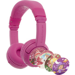 onanoff BuddyPhones® dětské Sluchátka On Ear Bluetooth®, kabelová  růžová  omezení hlasitosti, složitelná, headset