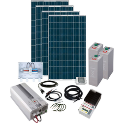 Phaesun Solar Rise Eight 600281 solární sada 1000 Wp vč. akumulátoru, vč. kabelu, vč. nabíjecího regulátoru, vč. měniče