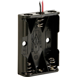 Velleman BH431A bateriový držák 3x AAA kabel (d x š x v) 53 x 38 x 13 mm