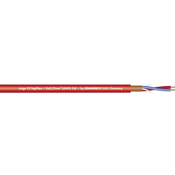 Sommer Cable 200-0003 mikrofonový kabel  2 x 0.22 mm² červená metrové zboží