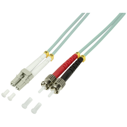 LogiLink FP3LT03 optické vlákno optické vlákno kabel [1x zástrčka LC - 1x ST zástrčka] 50/125 µ Multimode OM3 3.00 m