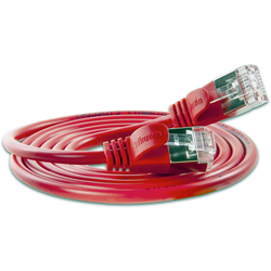 Slim Wirewin PKW-LIGHT-STP-K6 5.0 RT RJ45 síťové kabely, propojovací kabely CAT 6 U/FTP 4.00 m červená  1 ks