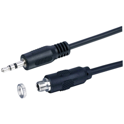Lyndahl jack audio kabelový adaptér [1x jack zástrčka 3,5 mm - 1x jack zásuvka 3,5 mm] 3 m černá