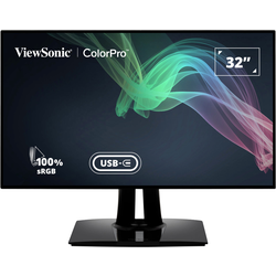 Viewsonic VP3268A-4K LED monitor 80 cm (31.5 palec) Energetická třída (EEK2021) G (A - G) 3840 x 2160 Pixel 4K 5 ms HDMI™, DisplayPort, USB-C®, USB 3.2 (Gen 1x1) , RJ45  AH-IPS LED