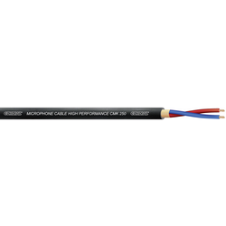 Cordial CMK 250 mikrofonový kabel 2 x 0.50 mm² černá metrové zboží