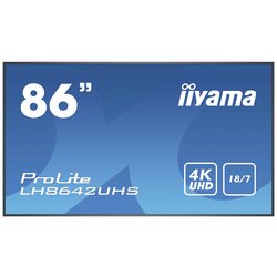 Iiyama ProLite LH8642UHS-B3 displej Digital Signage Energetická třída (EEK2021): G (A - G) 217.4 cm 85.6 palec 3840 x 2160 Pixel 18/7