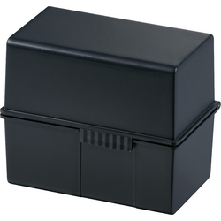 HAN  976-13 kartotéční box černá max. počet karet: 400 karet DIN A6 na šířku
