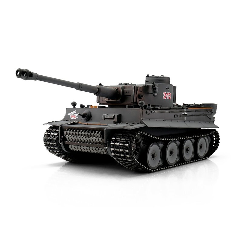 TORRO tank 1/16 RC Tiger I dřívější verze šedá kamufláž - infra IR