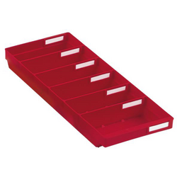 Kappes 6632.00.3151 regálová krabice vhodné pro potraviny (š x v x h) 240 x 65 x 500 mm červená 1 ks