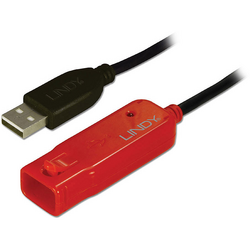 LINDY USB kabel USB 2.0 USB-A zástrčka, USB-A zásuvka 8.00 m černá  42780