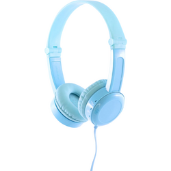 onanoff Travel dětské Sluchátka On Ear kabelová  modrá  složitelná, headset, omezení hlasitosti