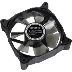 NoiseBlocker Multiframe M8-S3 PC větrák s krytem černá, šedá transparentní  (š x v x h) 80 x 80 x 25 mm