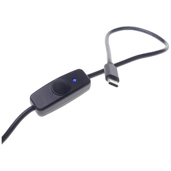 Radxa RockPi_USB-AtoC_SW Napájecí kabel  [1x USB 2.0 zástrčka A - 1x USB-C® zástrčka] 1.50 m černá vč. vypínače