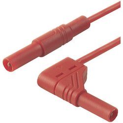 SKS Hirschmann MLS SIL WG 200/1 bezpečnostní měřicí kabely [lamelová zástrčka 4 mm - lamelová zástrčka 4 mm] 2.00 m, červená, 1 ks