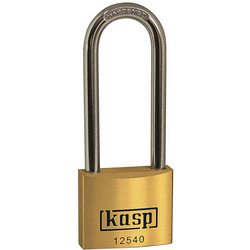 Kasp K12540L63A1 visací zámek 40 mm zámky se stejným klíčem   zlatožlutá  na klíč