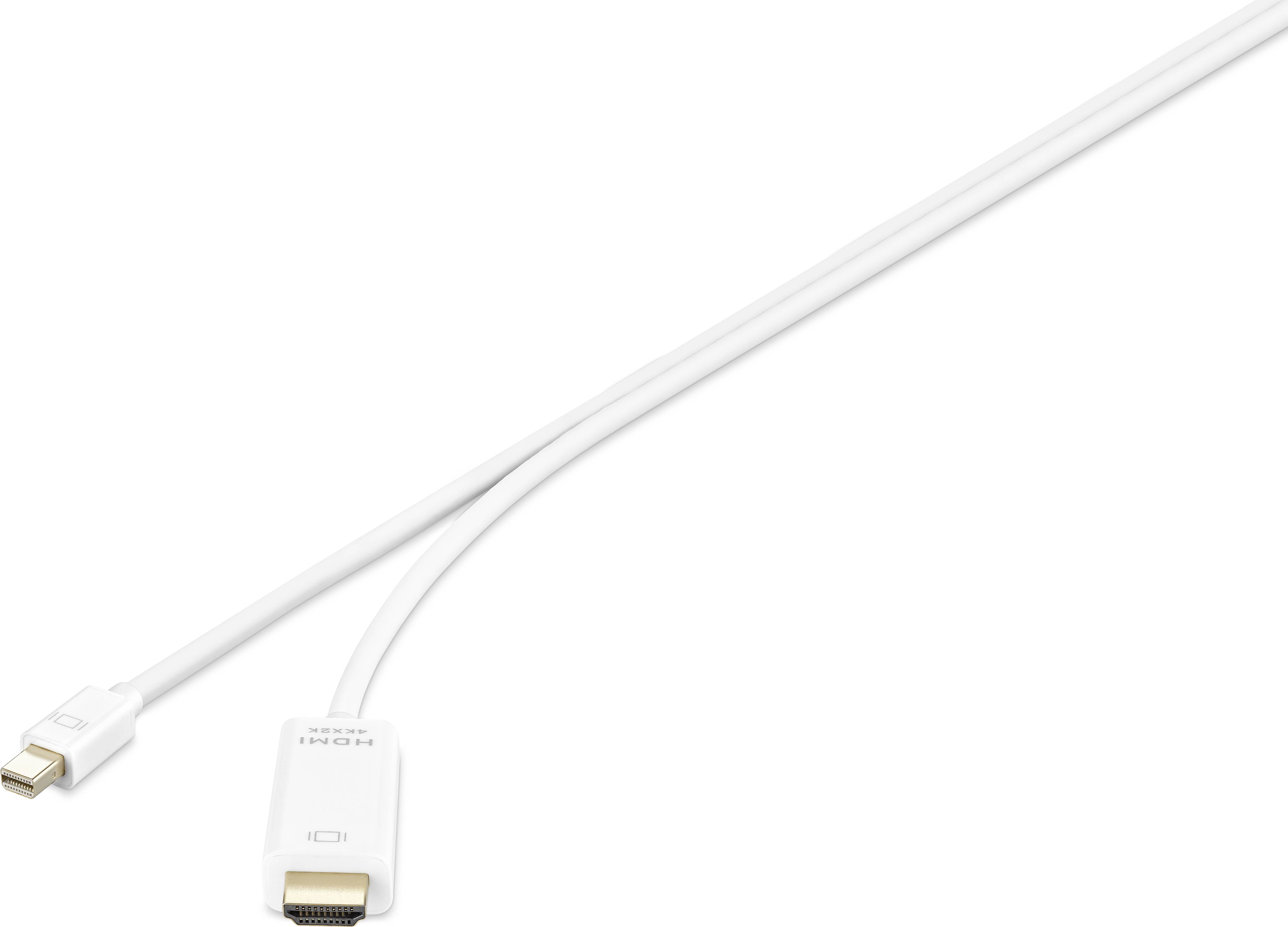 Mini-DisplayPort / HDMI kabel Renkforce [1x mini DisplayPort zástrčka - 1x HDMI zástrčka] bílá 3.00 m