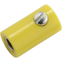 Kahlert Licht  mini laboratorní zásuvka zásuvka, rovná Ø pin: 2.6 mm žlutá 1 ks