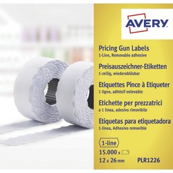 Avery-Zweckform cenovky PLR1226 přemístitelné Šířka etikety: 26 mm Výška štítku: 12 mm bílá 15000 ks