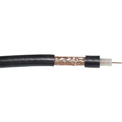 VOKA Kabelwerk 300905-01 koaxiální kabel vnější Ø: 6.10 mm RG59 B/U 75 Ω  černá metrové zboží