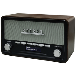 UNIVERSUM DR 350-21 stolní rádio DAB+, FM AUX, Bluetooth  funkce alarmu hnědá
