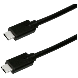 Roline green Kabel USB-C USB 3.2 Gen2 (USB 3.1 Gen2) USB-C ® zástrčka 1.00 m černá stíněný, bez halogenů, krytí TPE 11449071