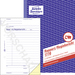 Avery-Zweckform formulář zprávy o režii 1770 DIN A5 Počet listů: 40